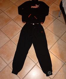 Tuta completa Puma uomo - nera e arancione -  xxl