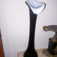 vaso fiore vetro murano anni 60 alto 42 centimetri
