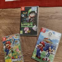 Super Mario Nintendo switch Luigi Olimpiadi Party 