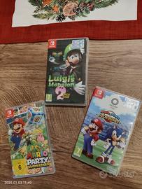 Super Mario Nintendo switch Luigi Olimpiadi Party 