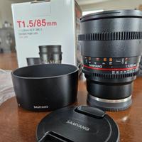 Samyang 85mm T1.5 Sony e-mount NUOVO