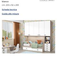 Cameretta bambini con due letti