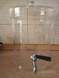 dispenser in vetro per bevande 5 lt.