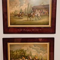 coppia di stampe con gioco del polo