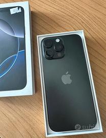 Iphone 16 pro max 256gb Titanium Black