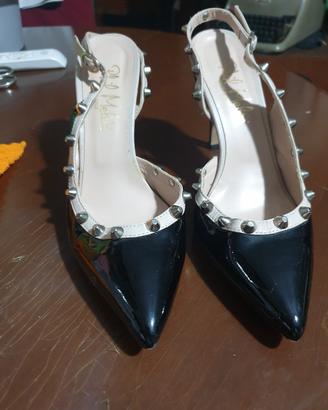 Décolleté slingback Phil Melvis borchie t. 40