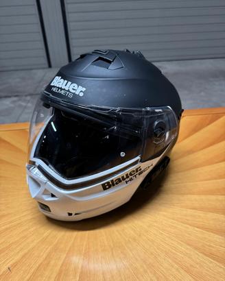 Casco Blauer Sky apribile nero e bianco Donna