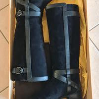 Stivali originali Tod's neri scamosciati 