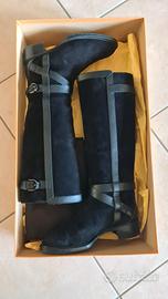 Stivali originali Tod's neri scamosciati 