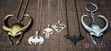 Collane Supereroi Acciaio Inox Unisex VARI MODELLI