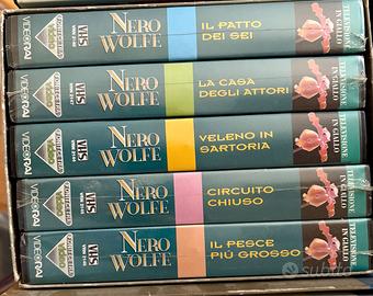 Lotto 5 VHS Nero Wolfe Tino Buazzelli - sigillate