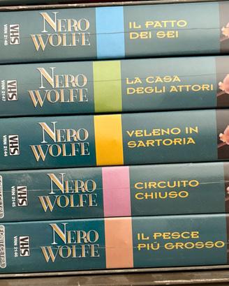 Lotto 5 VHS Nero Wolfe Tino Buazzelli - sigillate