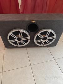 sub woofer kicker doppio 25 cm 