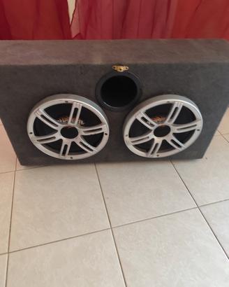 sub woofer kicker doppio 25 cm 
