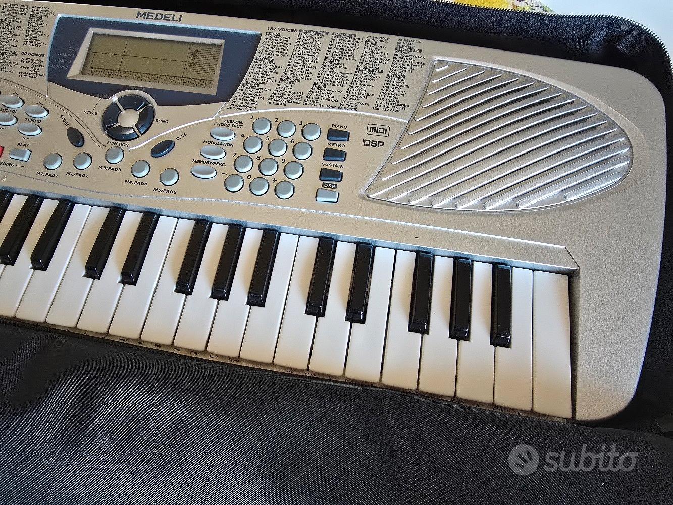 Tastiera Musicale Medeli MC37A 49 Tasti - Tastiera Studio Per Scuola E Principianti Con Display LCD E USB