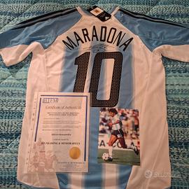 Maglia Maradona Argentina autografata con COA 