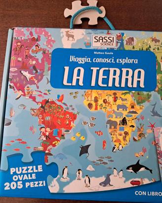 Viaggia, Conosci, Esplora: La Terra Puzzle Libro