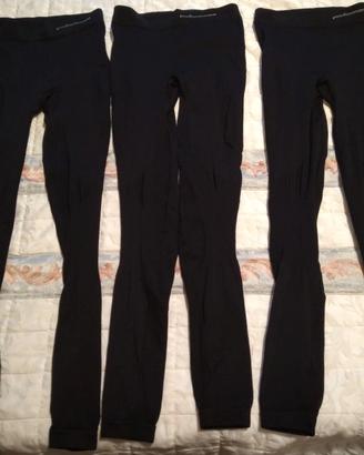 3 Pantalon calcio marca Errea aderenti termici S-M