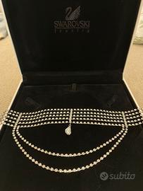 Collana choker Swarovski vintage con scatola