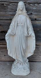 statua vergine Maria - 46 cm - Gesso - vintage 