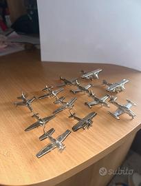 Serie aerei storici in ARGENTO 800 Panxella