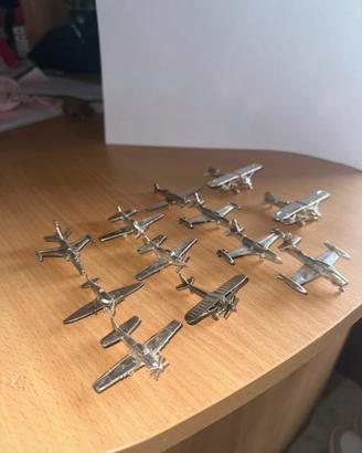 Serie aerei storici in ARGENTO 800 Panxella