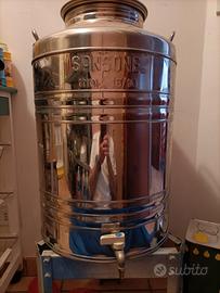 Contenitore olio acciaio inox Sansone da 50 litri