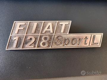 stemma fregio logo badge FIAT 128 Sport L metallo