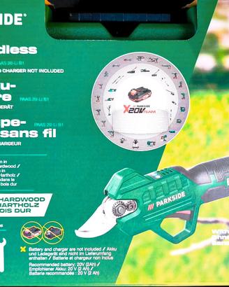 Nuovo!Forbice Tagliarami Parkside batteriaGARANZIA