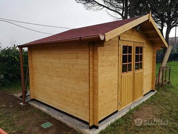 CASETTA DI LEGNO GRETA 34mm 380x280x245h