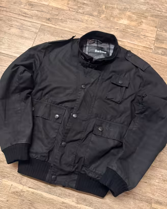 Barbour Ford bomber cerato nero taglia M
