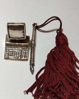 Ciondolo Charm Computer Vintage in Argento 925 - 