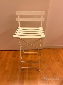 Sedia Emu pieghevole bancone bar bianca