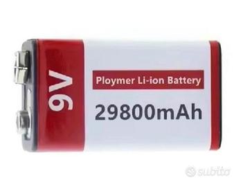 Batteria ricaricabile 9V da 29800 mAh