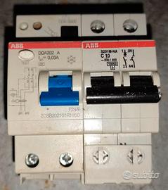 Magnetotermico Differenziale ABB DDA202 + S201 C10