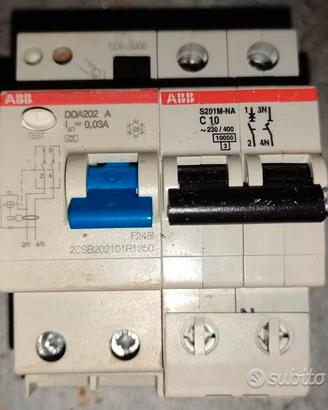 Magnetotermico Differenziale ABB DDA202 + S201 C10