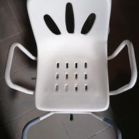 Sedia da vasca con schienale