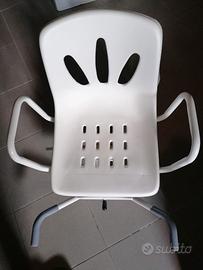 Sedia da vasca con schienale