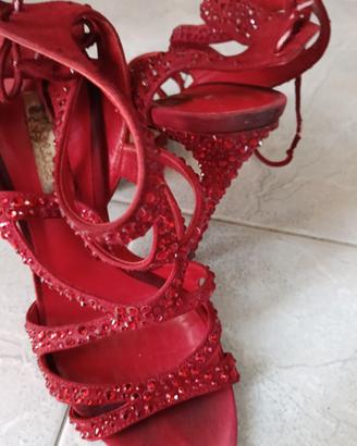 sandalo casadei originale rosso