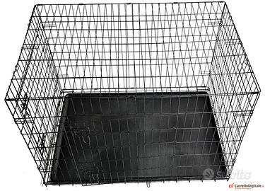 Gabbia per Cane kennel metallo 108 x 72 x H 77 cm