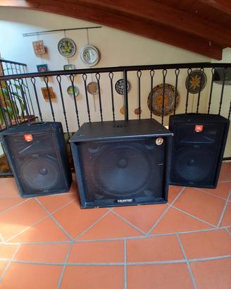 Sistema Audio Professionale completo
(JBL – KMT –