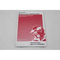MANUALE USO E MANUTENZIONE HONDA TRX 250 EX HONDA 