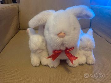 Peluche coniglietti bianchi