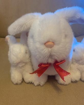 Peluche coniglietti bianchi