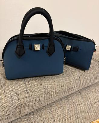 Mini save my bag +pochette blu