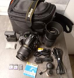 Nikon D5000 4798 SCATTI! + 2 Lenti VR + Accessori