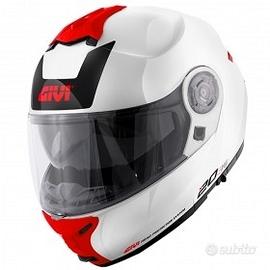 Casco Givi modulare x20 expedition bianco/rosso