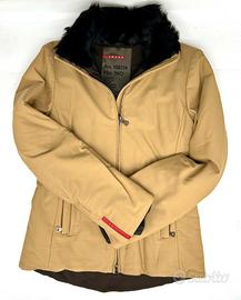 Giacca donna Prada Sport con collo in pelliccia