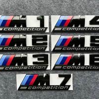 Loghi logo bmw m sport  nero lucido opaco argento