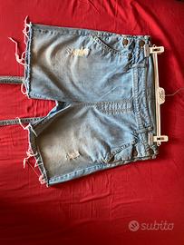 Salopette corta in jeans